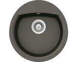 Chiuveta Bucatarie Rotunda Schock Manhattan R-150 47x49 Cm Cristalite Asphalt