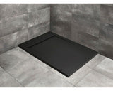 Cadita de Dus Dreptunghiulara Radaway Teos F HTF12090-54, 90x120x4 cm, Negru