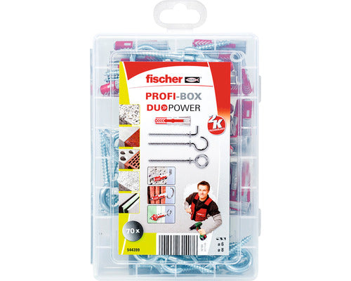 Set Dibluri Cu Carlige & Ochiuri Fischer Duopower, 70 Piese