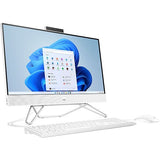Sistem PC All in One HP 24-cb0000nq, AMD Ryzen 7 5700U pana la 4.3GHz, 23.8" Full HD Touch, 16GB, 1TB, SSD 1TB, AMD Radeon Graphics, Windows 11 Home, Alb