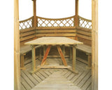 Foisor Lemn Hexagonal Altana 260x340 Cm