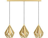 Lustra Carlton1 E27 Max. 3x60w, Auriu