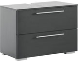 Baza Lavoar Carlos 800, 1 Clapeta 1 Sertar, PAL, 80,2 cm, Antracit