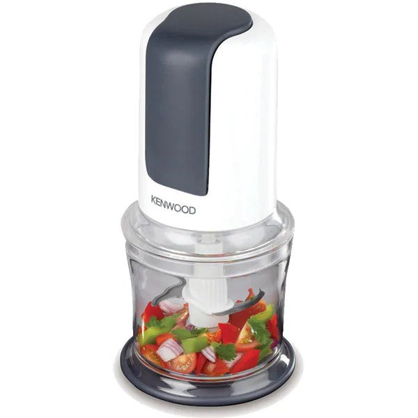 Tocator Kenwood CH 580, 450W, 2 viteze, lame inox, functie zdrobire gheata, bol 0.5L, alb/negru