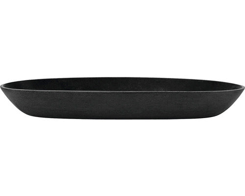 Farfurie Ovala Ecopots Sofia Plastic 25, 6x11, 7x3 Cm Gri Inchis