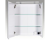 Dulap Baie cu Oglinda Dorina, 2 Usi, PAL, 60x75 cm, Alb