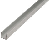 Profil Aluminiu Tip U Alberts 15x15x15x1 Mm, Lungime 2m, Argintiu, Eloxat