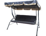 Balansoar Gradina Bari Cu Perne 195x108x170 Cm Bej/gri
