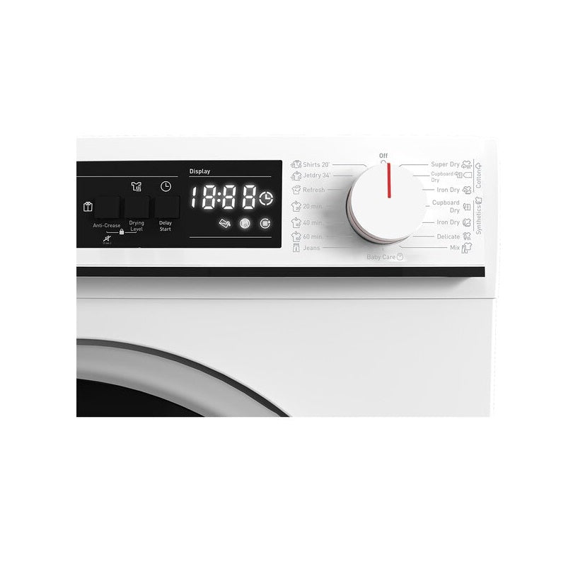 Uscator de Rufe SHARP KD-NHA8S7GW21-EE, Pompa de Caldura, 8 kg, 15 programe, Clasa A++, Alb