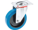 Roata Pivotanta Plastic & Cauciuc Plin Tarrox Ø100mm, Placa Fixare 105x80 Mm, Cu Rulment