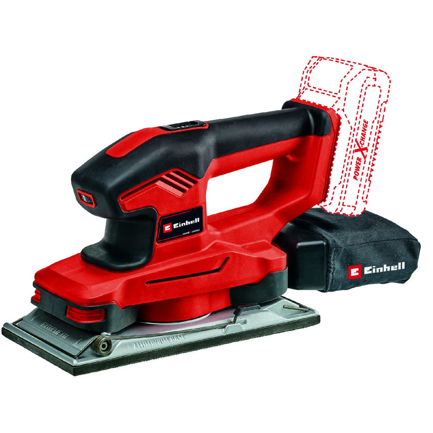 Slefuitor orbital pe acumulator Einhell PXC TE-OS 18/230 Li Solo,18 V,circuit oscilant 2.5 mm, suprafata slefuire 230x115 mm,fara acumulator si incarcator in setul de livrare