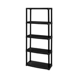 Raft din plastic cu 5 polite, 700x300x1760 mm, max. 20 kg/polita