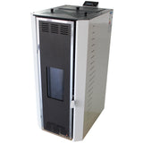 Termosemineu pe peleti Fornello Camino Rossi 35 kW, pompa Grundfos, vas expansiune, arzator inox