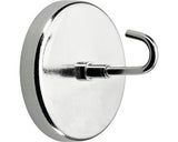 Cuier Baie Magnetic Cu 1 Carlig Hettich Ø50mm, Otel Nichelat