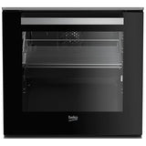 Aragaz Beko FSM51331DXDT, Mixt, 4 arzatoare, WOK, High-Efficiency Gas Burner ,Cuptor cu 7 functii de gatire, SteamShine Cleaning, Clasa A, 50 cm, Inox