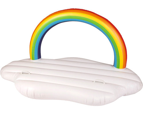 Saltea Gonflabila Curcubeu Happy People 160x130x100 Cm