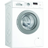 Masina de spalat rufe Bosch WAJ24063BY, EcoSilence Drive, 8 kg, 1200 RPM, Clasa C, Functie reincarcare, Super Quick 30, Alb