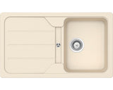 Chiuveta Bucatarie Cu O Cuva Schock Formhaus D-100 86x50 Cm, Cu Picurator, Reversibila, Cristalite Moonstone