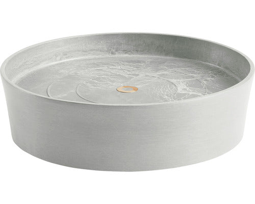 Farfurie Rotunda Ecopots Cu Role Plastic Ø 28, 7 Cm H 8, 3 Cm Alb-gri