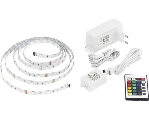 Banda Led Rgb Eglo 3m 13, 5w, 90 Leduri, Cu Telecomanda