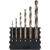 Set 6 burghie, DeWalt, Pentru metal