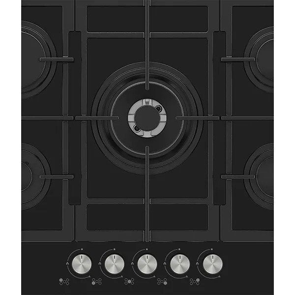 Plita incorporabila GRUNDIG GIGL 7235250, Gaz, 5 arzatoare, Negru