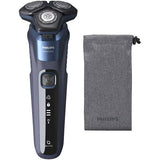 Aparat de ras electric Philips Series 5000 S5585/10 SkinIQ, timp de functionare 60 de minute, negru/albastru