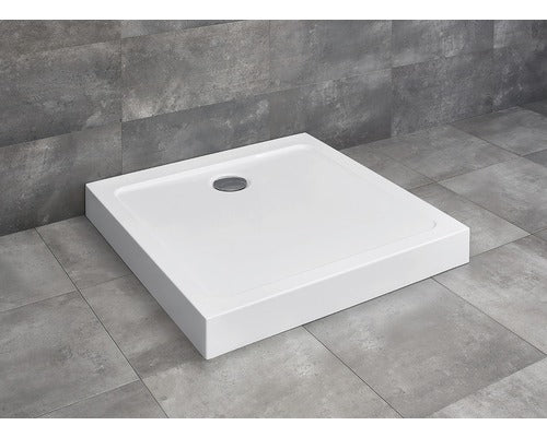 Cadita de Dus Patrata Radaway Doros C Compact, 100x100x11,5 cm, Acril, SDRC1010-05, Alb
