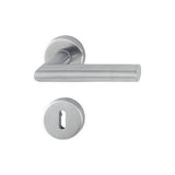 Maner usa interior, Hoppe Amsterdam, cu rozeta pentru cheie, material inox, anti-microbian