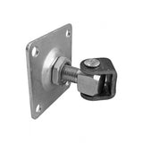 Balama reglabila M20 cu placa 100x100 mm pentru porti batante cu prindere in stalp de beton
