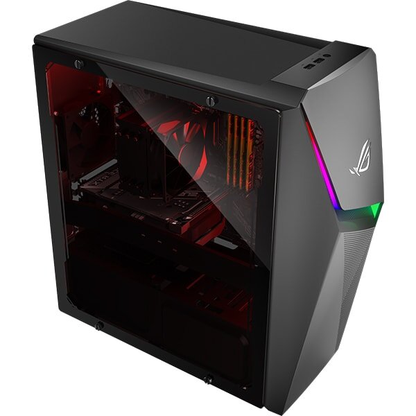 Sistem Desktop Gaming ASUS ROG G10DK-R5600X1070, AMD Ryzen 5 5600X pana la 4.6 GHz, 16GB, 1TB, SSD 512GB, NVIDIA GeForce RTX 3060 Ti 8GB, Free Dos, Negru