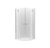 Cabina de dus semirotunda Radaway Almatea PDD 80x80x195 cm, sticla securizata grafit, profil crom