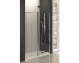 Paravan dus cu usa batanta Sanotechnik Sanoflex Grande, 130x195 cm, sticla securizata transparenta, profil crom