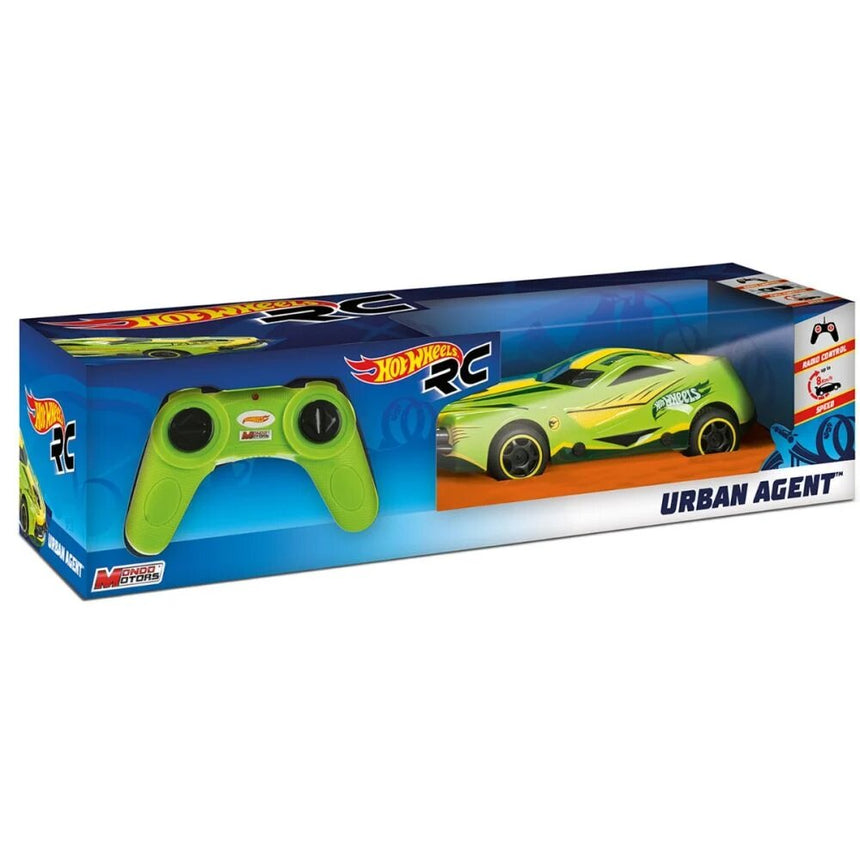 Masinuta cu Telecomanda, Hot Wheels, Urban Agent, 1:24, Verde