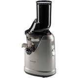 Storcator de fructe si legume cu presare la rece Kuvings B1700, 240 W, 60 rpm, Recipient suc 0.4 L, Tub de alimentare 76mm, Functie reverse, Argintiu