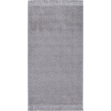 Covor cosy 060x110cm light grey din poliester, 3D, soft touch, model geometric