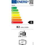 Televizor Mini LED Smart HISENSE 55U8HQ, Ultra HD 4K, HDR10+, 139 cm, Clasa G, Gri