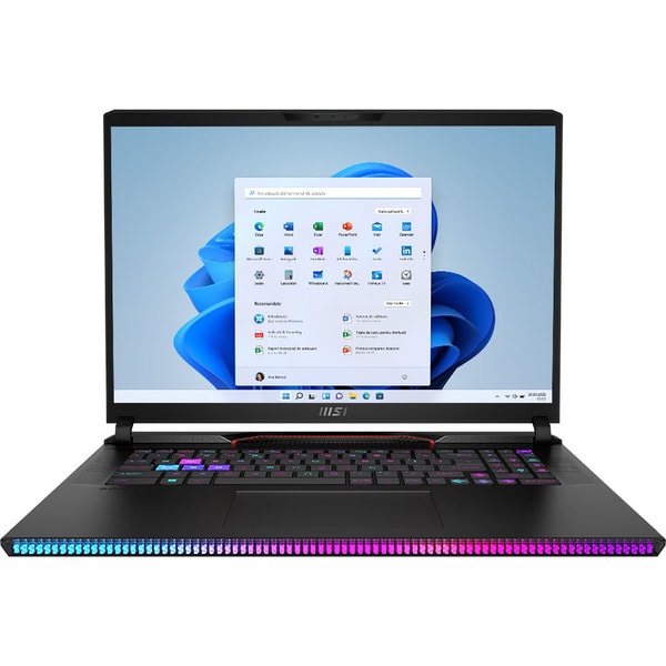 Laptop Gaming MSI Raider GE78HX 13VH-081RO, Intel Core i9-13950HX pana la 5.5GHz, 17" QHD+, 32GB, SSD 4TB, NVIDIA GeForce RTX 4080 12GB, Windows 11 Home, Negru