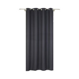 Draperie Tysa cu anouri, uni gri inchis, efect umbrire, 140x245 cm