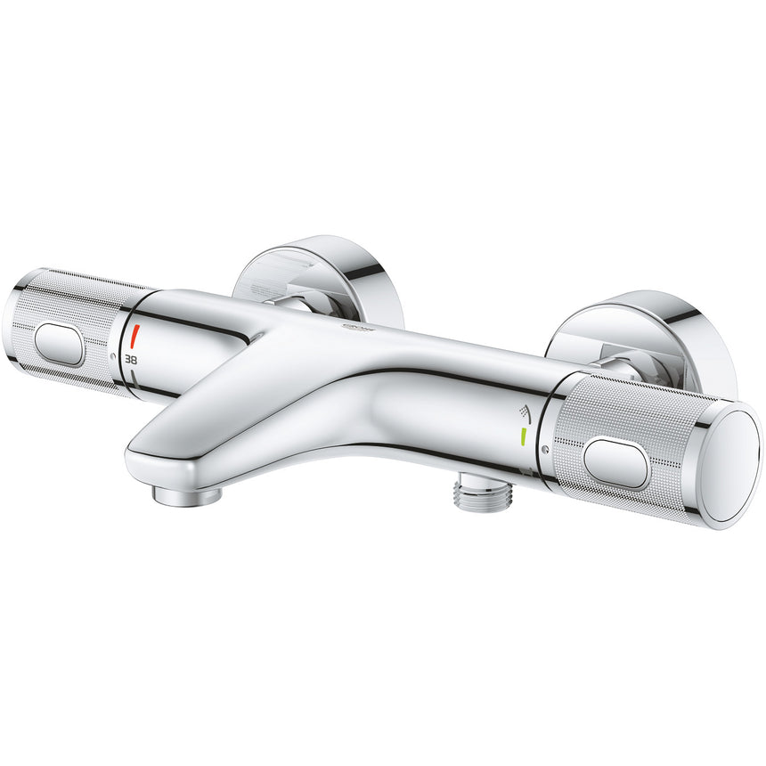Baterie cada Grohe Precision Feel 34788000, 1/2'', aparenta, termostat, CoolTouch, Anti-oparire, diverter, Crom