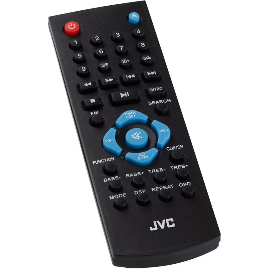 Microsistem audio JVC RD-E761, 16 W, Bluetooth, FM, player CD, USB, conversie CD audio in mp3, intrare AUX, Lemn