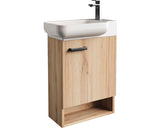 Set Mobilier Baie, Basano Venas, 54 cm Inclusiv Lavoar, Alb
