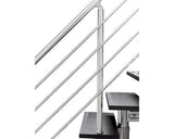 Balustrada Pertura Agape Aluminiu Pentru Scara Dreapta, Crom
