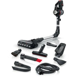 Aspirator Vertical 2 in 1 BOSCH Unlimited 7 BCS711EXT, 0.3l, 18V, Autonomie maxima 40 min, Negru-Argintiu