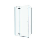 Cabina de dus patrata Radaway Almatea KDJ, 100x100x195 cm, colt stanga, sticla securizata Intimato, profil crom