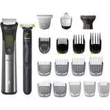 Aparat de tuns barba & parul de pe cap si corp 20in1 PHILIPS All-in-One MG9553/15 +OneBlade, autonomie 120 min, 27 setari lungime: 0,2 mm OneBlade& 0,5-20 mm All-in-One, 3 capete trimmer specializate (detalii, corp, extra-lat), husa cu fermoar, waterproof