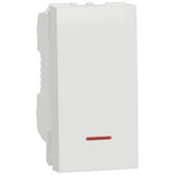 Intrerupator Schneider Electric Noua Unica NU316118S, 16A 1m, surub, lamp indic, Alb