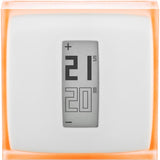 Termostat inteligent Netatmo Smart Thermostat, Wi-Fi, programabil, compatibil iOS si Android, Alb