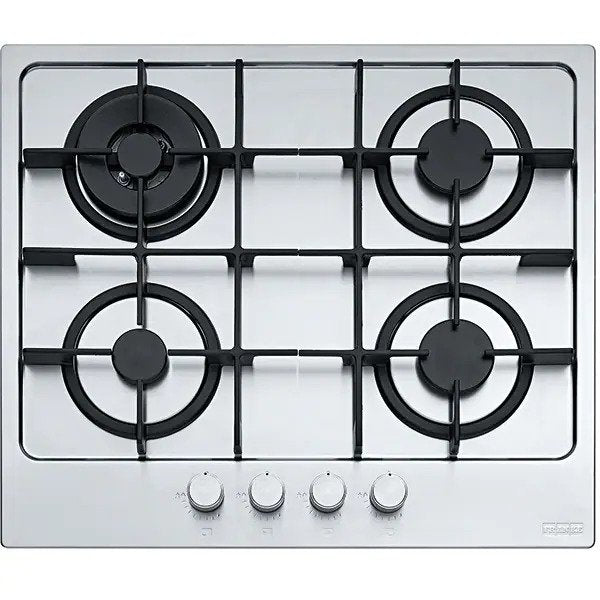 Plita incorporabila Franke FHMA 604 3G DC XS C, Gaz, 4 Arzatoare, Dubla Coroana, Aprindere electronica, Valva de siguranta, Arzatoare si gratare fonta, 60 cm, Inox