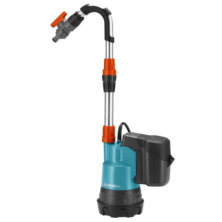 Set pompa sumersibila Gardena, pentru apa de ploaie 2000/2, cu acumulator Li-18